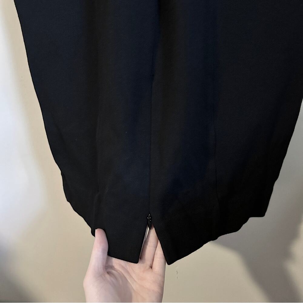 CAbi Black “Claire” Ponte Knit V-Neck 1/2-Sleeve Knee-Length Sheath Dress Size 6 - Picture 11 of 14